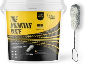 Tire Mounting Paste & Lube – Easy Application, No Rim Damage – Eco-Safe Compound   Pro Swab – Works on ATV, Motorcycle, Truck, Car