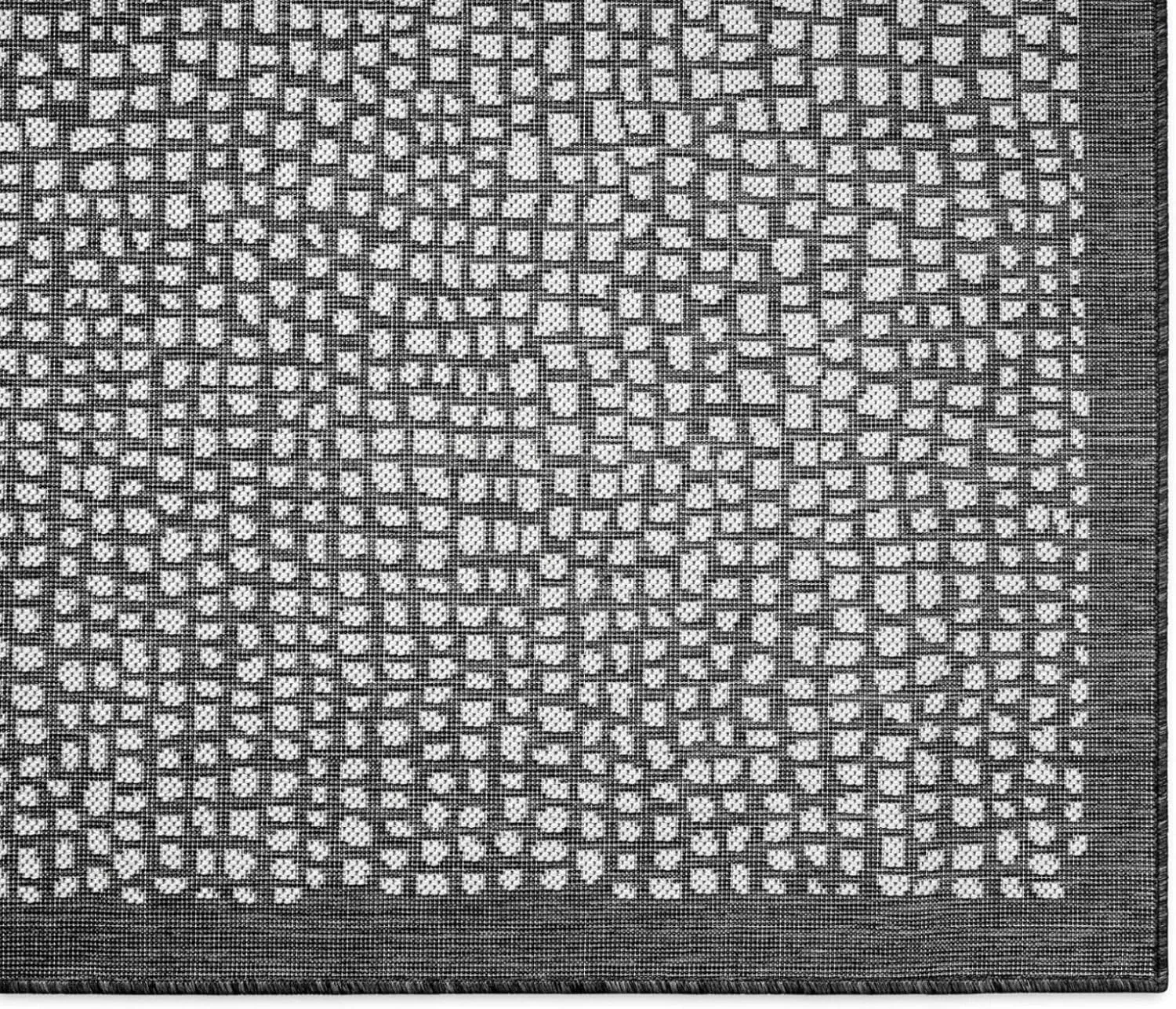 Tommy Bahama Marlin Transitional Indoor/Outdoor Area Rug, Black, 5'3"x7'3"