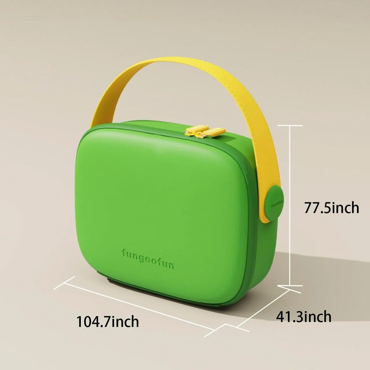 Travel Makeup Bag -EVA material, Large Capacity, Waterproof, Easy to Clean, Segregated, Perfect for Women, Girls - Essential Organizer for Makeup, Skincare, Charger & Eyeliner (Green, L size)
