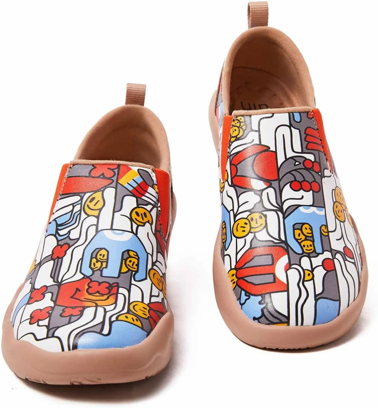 UIN Men's Walking Shoes Slip On Cow Suede Casual Lightweight Comfort Fashion Sneaker Cuenca