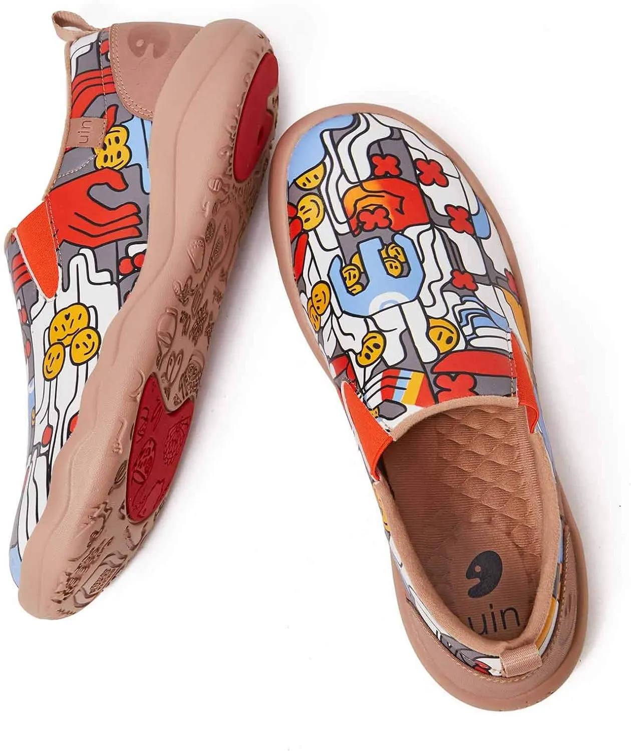 UIN Men's Walking Shoes Slip On Cow Suede Casual Lightweight Comfort Fashion Sneaker Cuenca