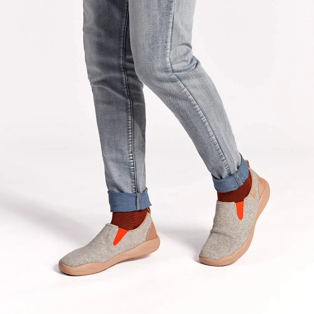 UIN Men's Walking Shoes Slip On Cow Suede Casual Lightweight Comfort Fashion Sneaker Cuenca
