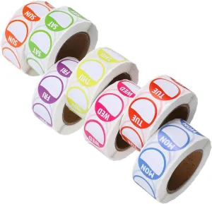 ULDIGI Self-Adhesive Date Time Stickers Rich Labels Easy to Read for Restaurant Inventory