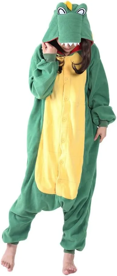 Unisex Adult Pajamas Plush Onesie Animal Cosplay Halloween Costume Gifts
