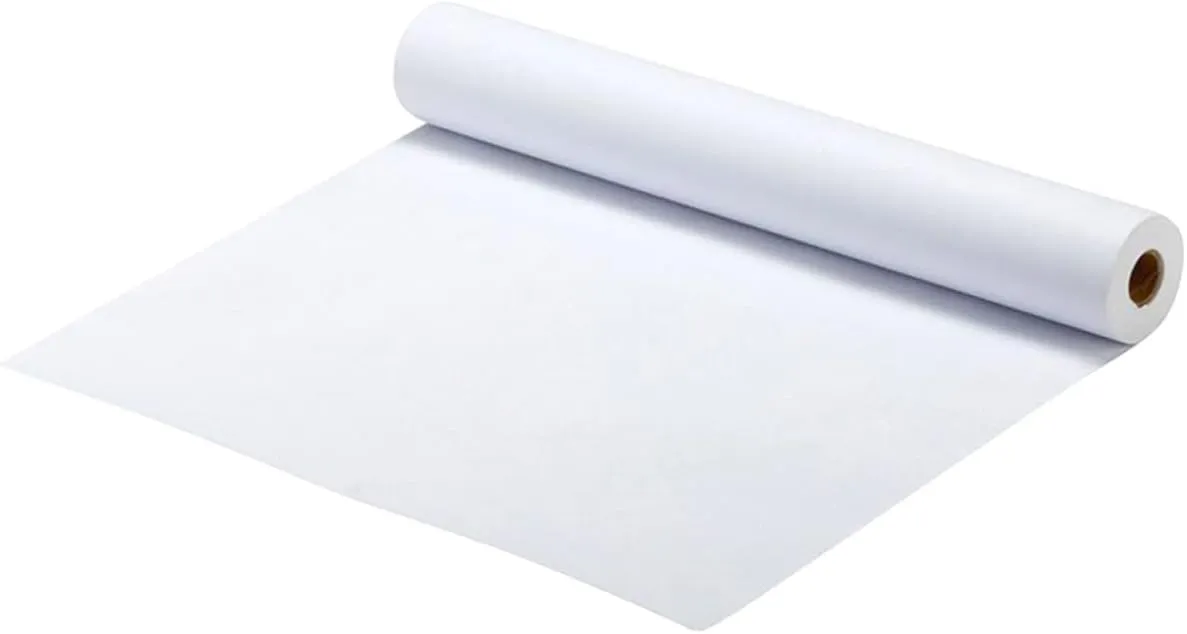 Uonlytech Drawing Paper Roll 44cm x 25m White Acid-Free Neutral Paper Perfect for Kids Art Crafts