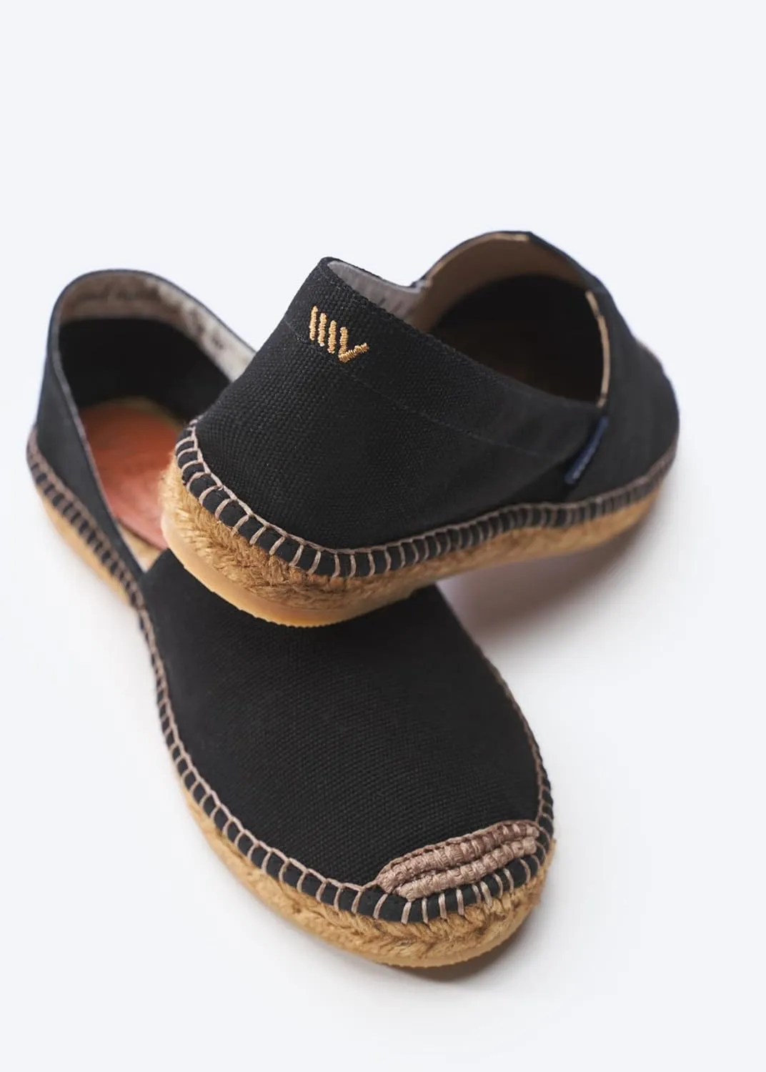 VISCATA Barceloneta Espadrille Canvas Women's Flat Slip On Shoes Handmade in Spain Fashionable Organic Cotton Canvas Lightweight Material with 100% Natural Jute Midsole for All Casual Occasions