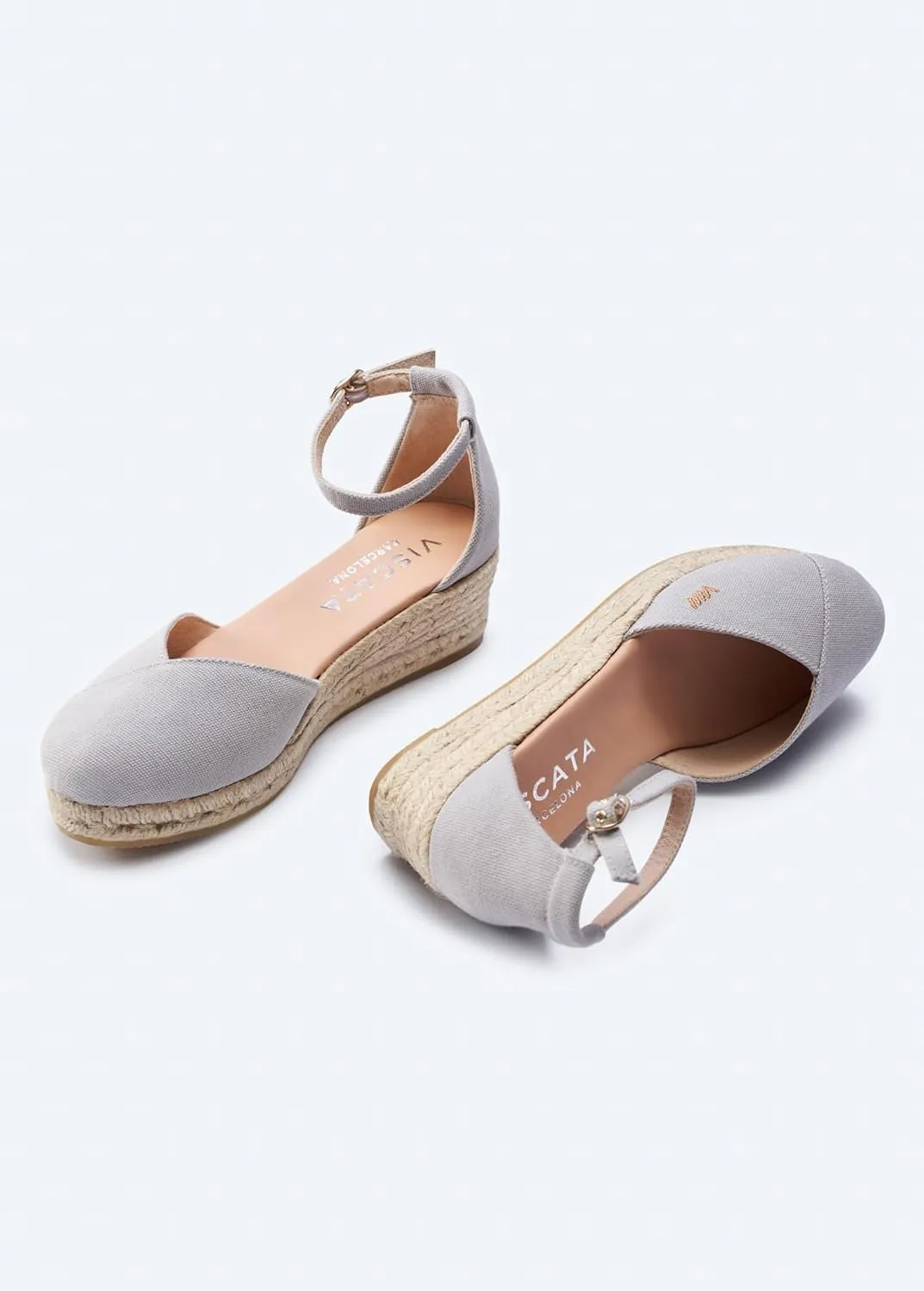 VISCATA Formiga Canvas Espadrille Sandal Wedges, Comfort and Style for Every Occasion, Size 5-12