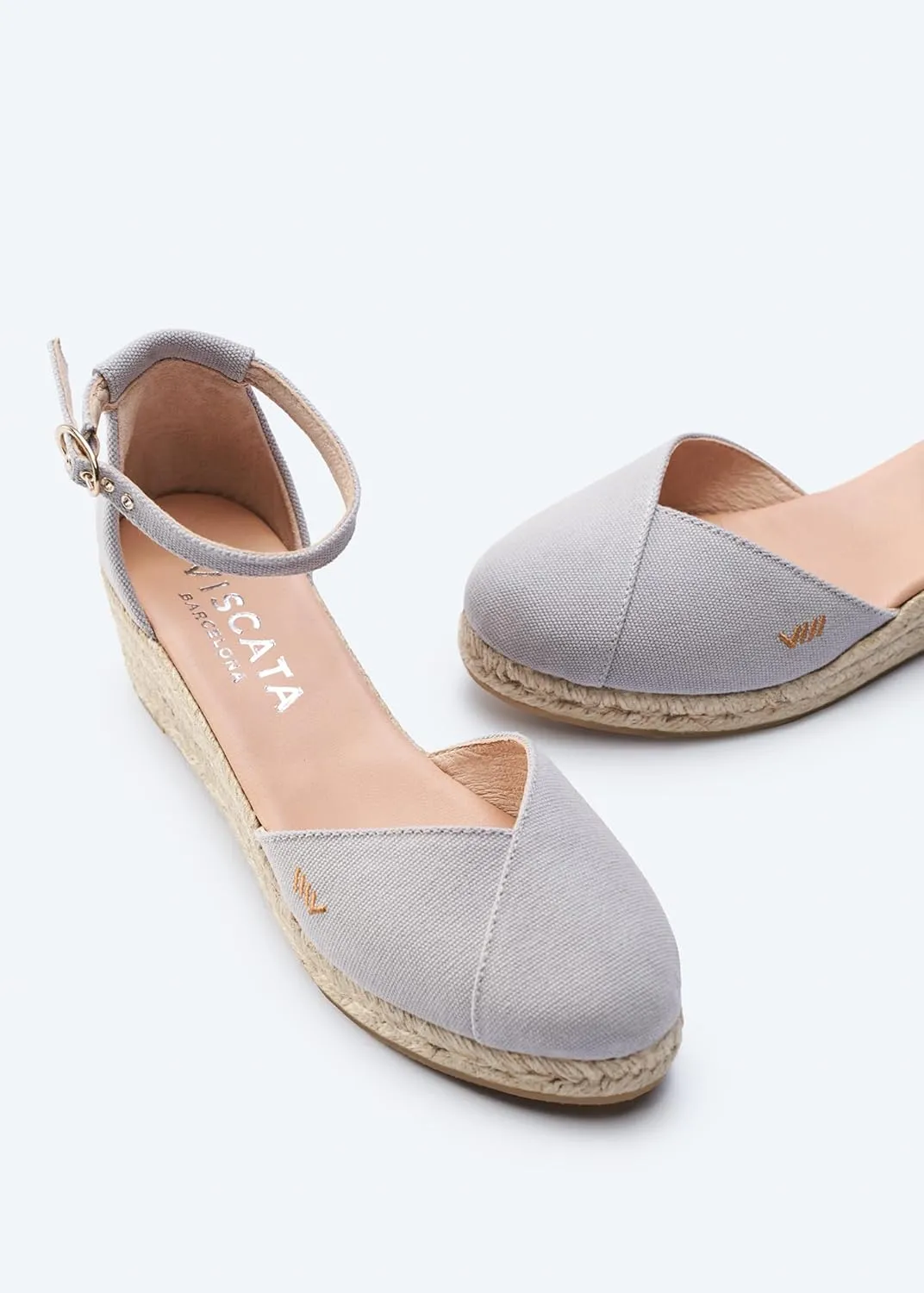 VISCATA Formiga Canvas Espadrille Sandal Wedges, Comfort and Style for Every Occasion, Size 5-12
