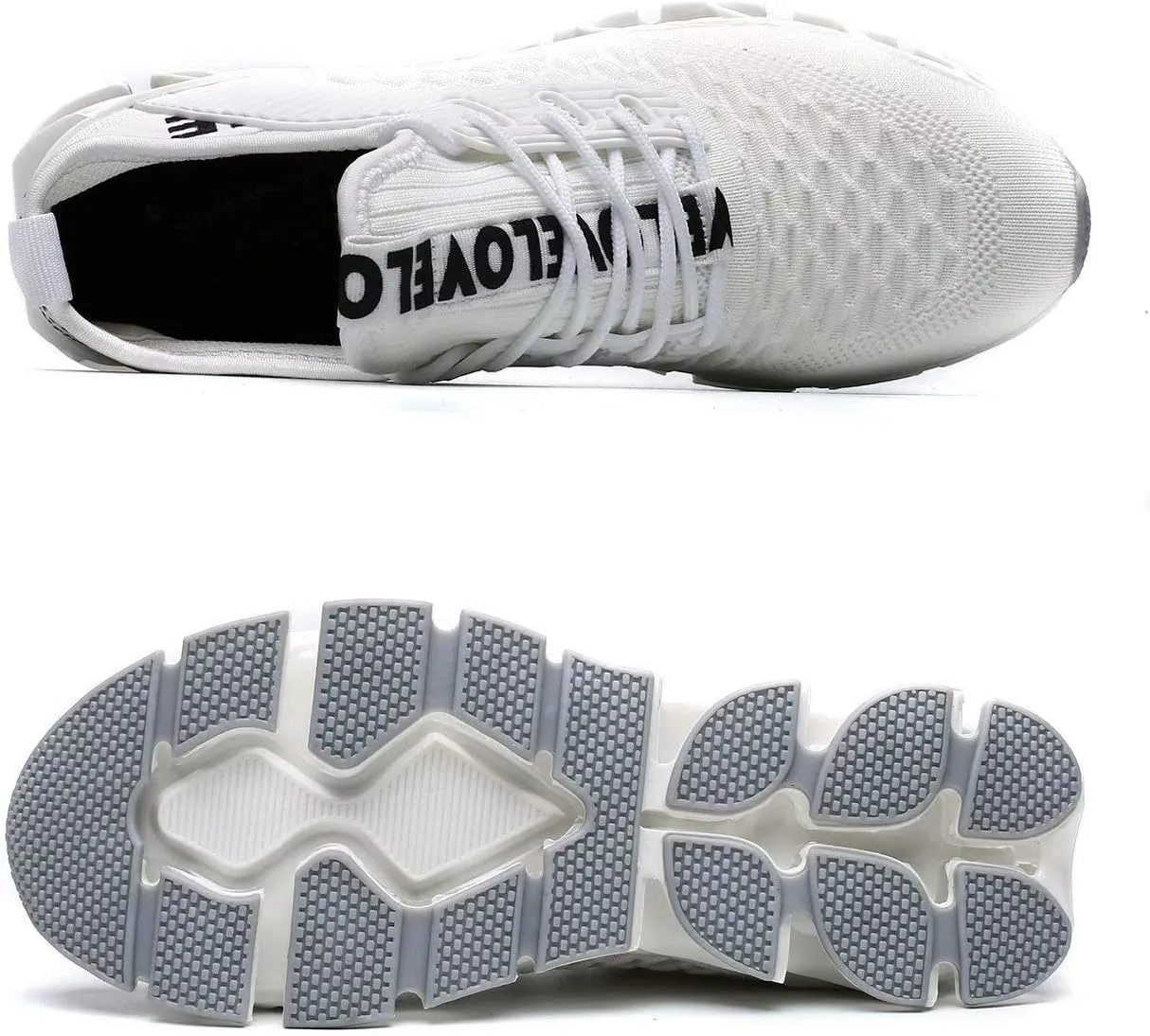 Vooncosir Men's Fashion Sneakers Breathable Mesh Running Shoes Blade Non Slip Soft Sole Casual Athletic Walking Shoes