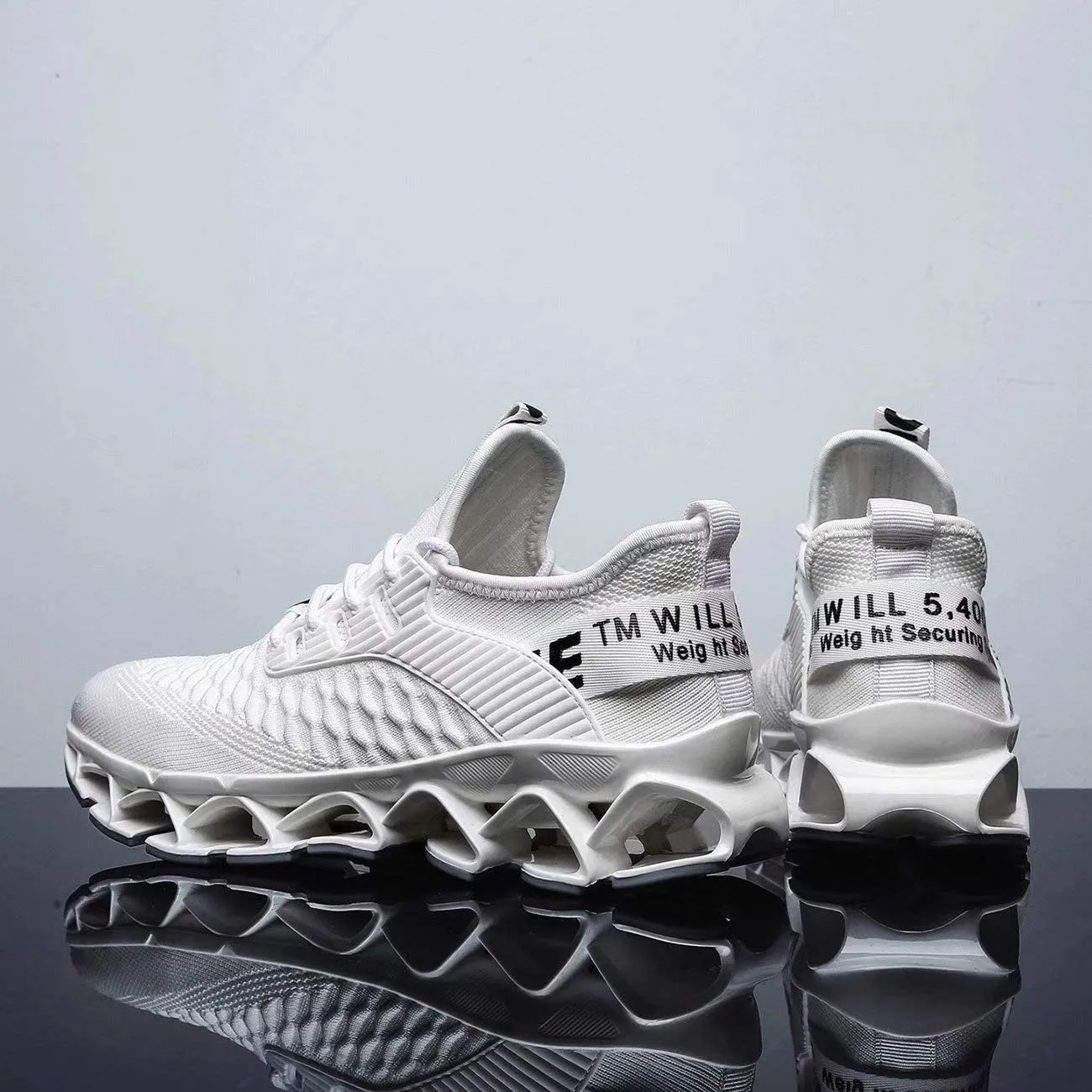 Vooncosir Men's Fashion Sneakers Breathable Mesh Running Shoes Blade Non Slip Soft Sole Casual Athletic Walking Shoes