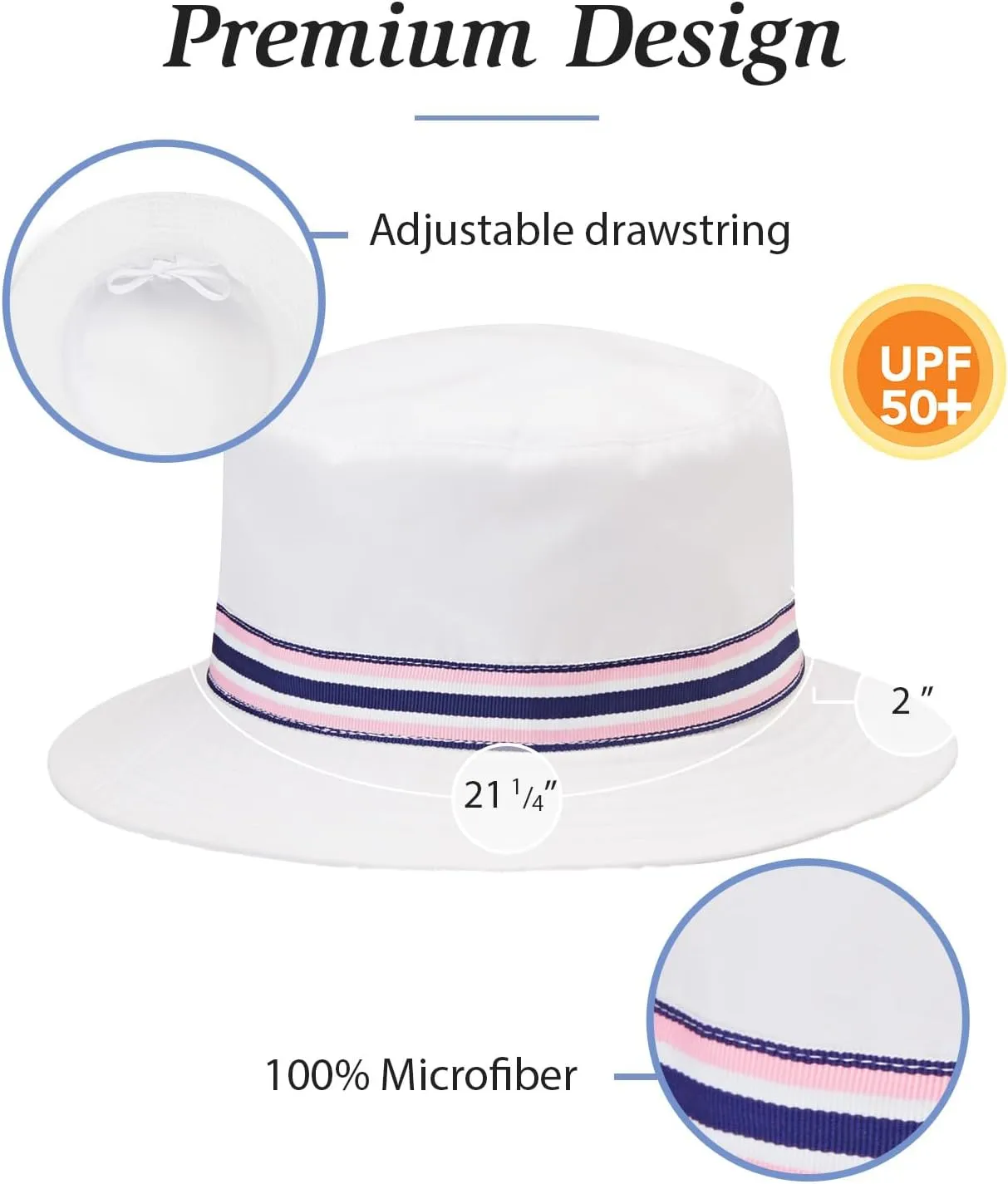Wallaroo Hat Company – Children's Sawyer Sun Hat – Wide Brim Packable Hat with Adjustable Sizing and UPF 50  Sun Protection
