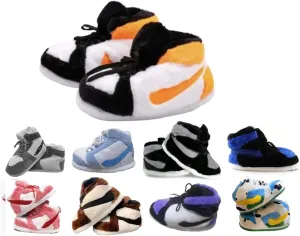 Warm Furry Sneakers Slipper Comfy House Shoes Winter Plush Fuzzy Slipper Shoes For Women Men One Size Fits Most Fluffy Slides For Indoor Outdoor Bigfoot Gifts Houseshoes