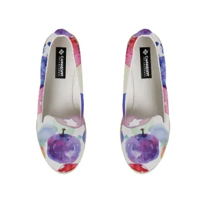 Watercolor Apples Nook Espadrille