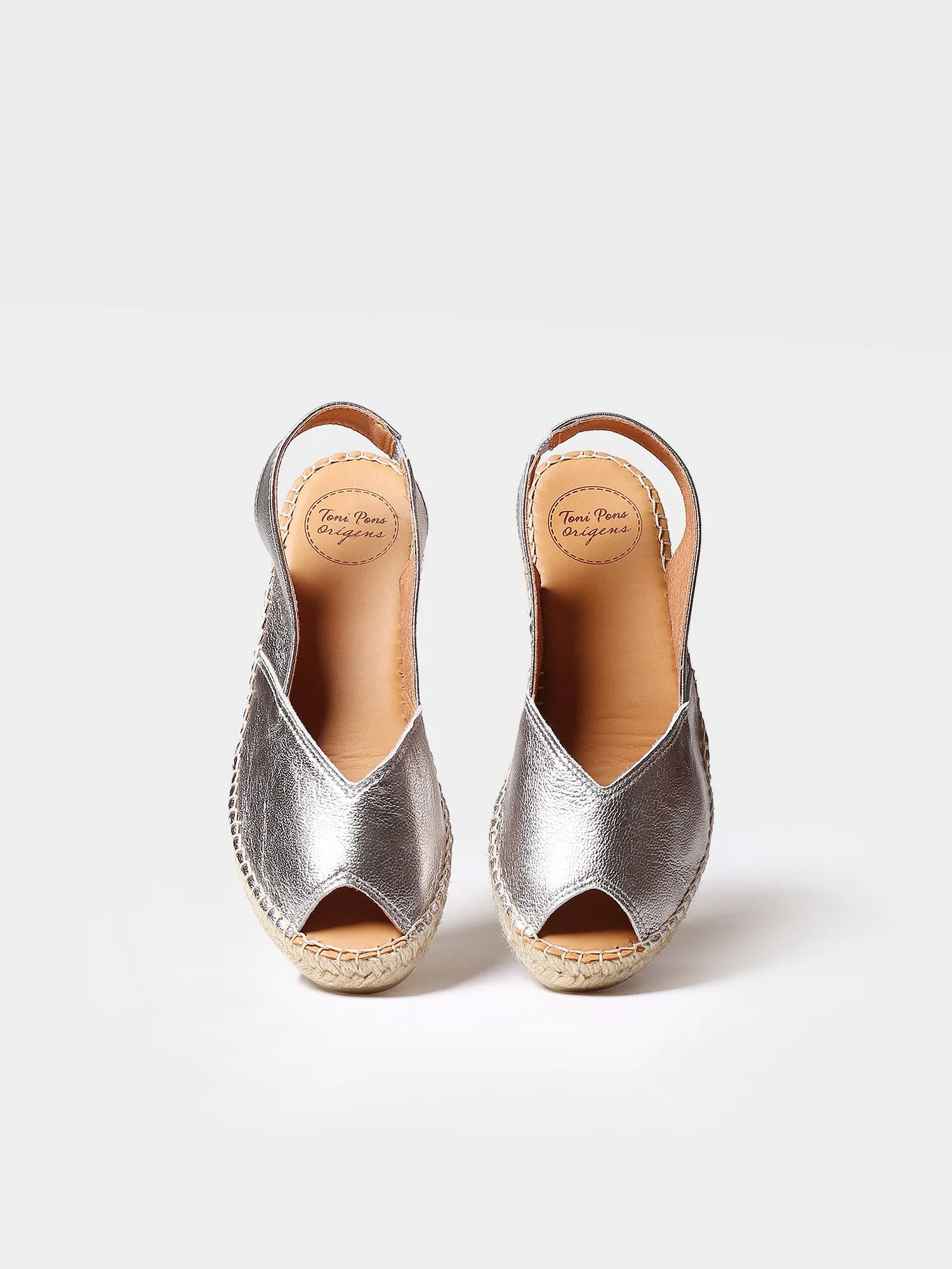 Wedge espadrilles in leather - BERNIA-P