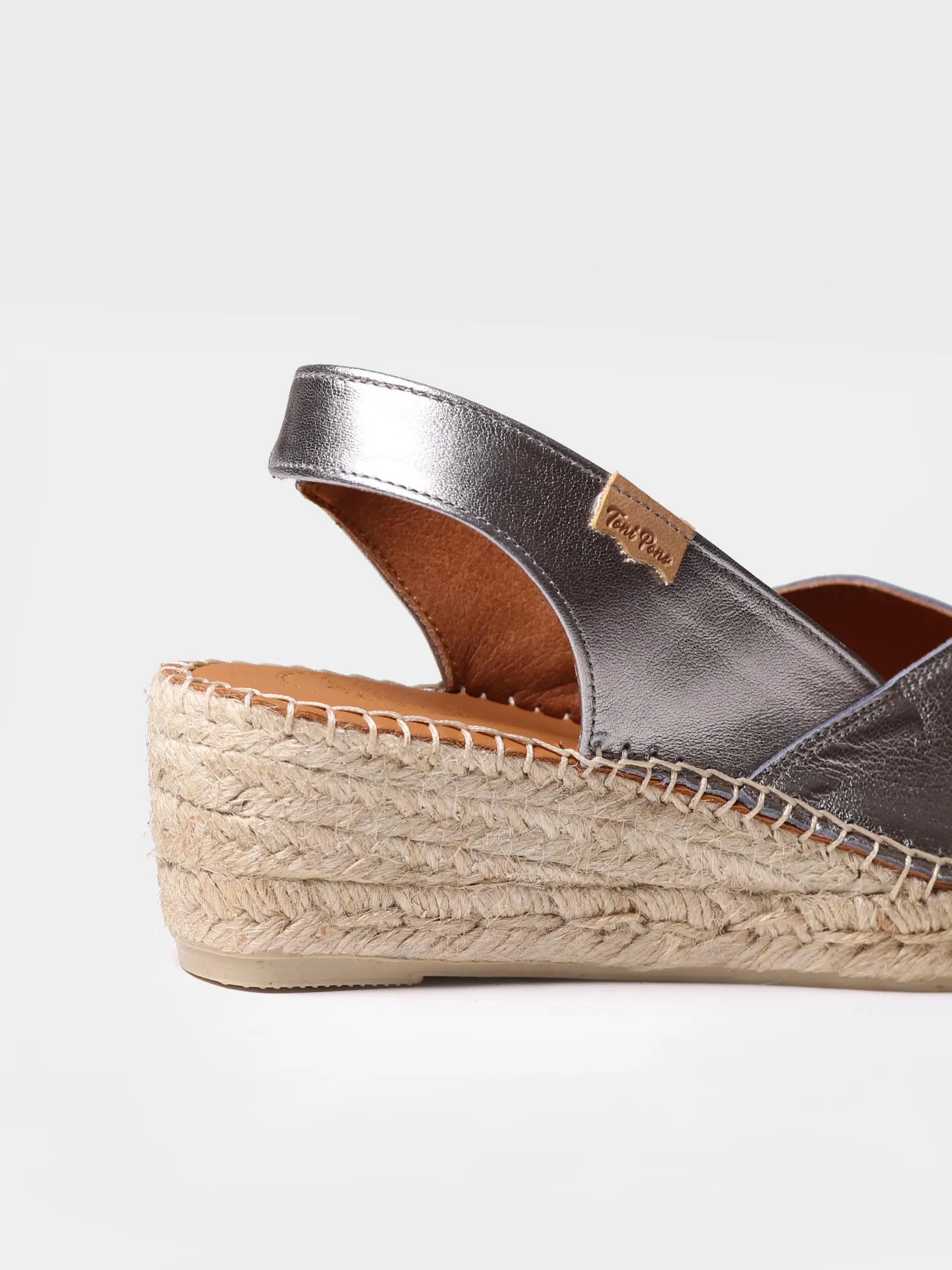 Wedge espadrilles in leather - BERNIA-P