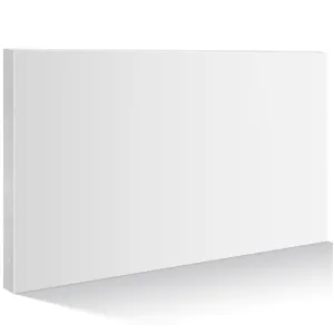 Wesiti Hdpe Plastic Sheets 3/4 Thick Hard Hdpe Polyethylene Sheet, High Density Polyethylene Board for Crafts Flat Panel DIY Materials for Home Decor Handcrafts (White,12 x 8 Inch)