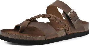 WHITE MOUNTAIN Women's Hazy Braided Signature Comfort-Molded Footbed Sandal