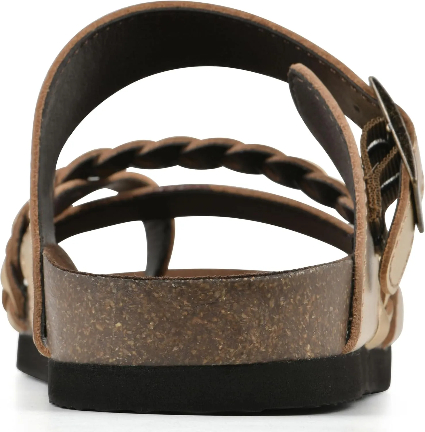 WHITE MOUNTAIN Women's Hazy Braided Signature Comfort-Molded Footbed Sandal