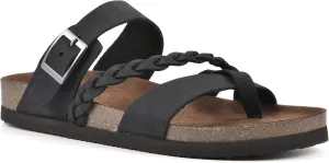 WHITE MOUNTAIN Women's Hazy Braided Signature Comfort-Molded Footbed Sandal