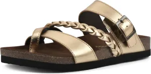 WHITE MOUNTAIN Women's Hazy Braided Signature Comfort-Molded Footbed Sandal