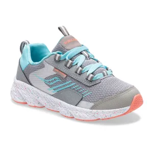 Wind Shield Lace Sneaker - Grey/Turquoise