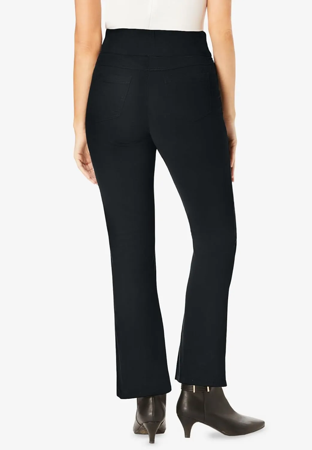 Woman Within Plus Size Flex-Fit Pull-On Bootcut Jean