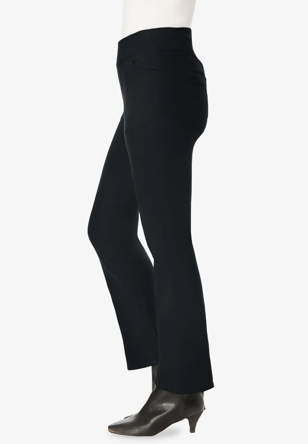 Woman Within Plus Size Flex-Fit Pull-On Bootcut Jean