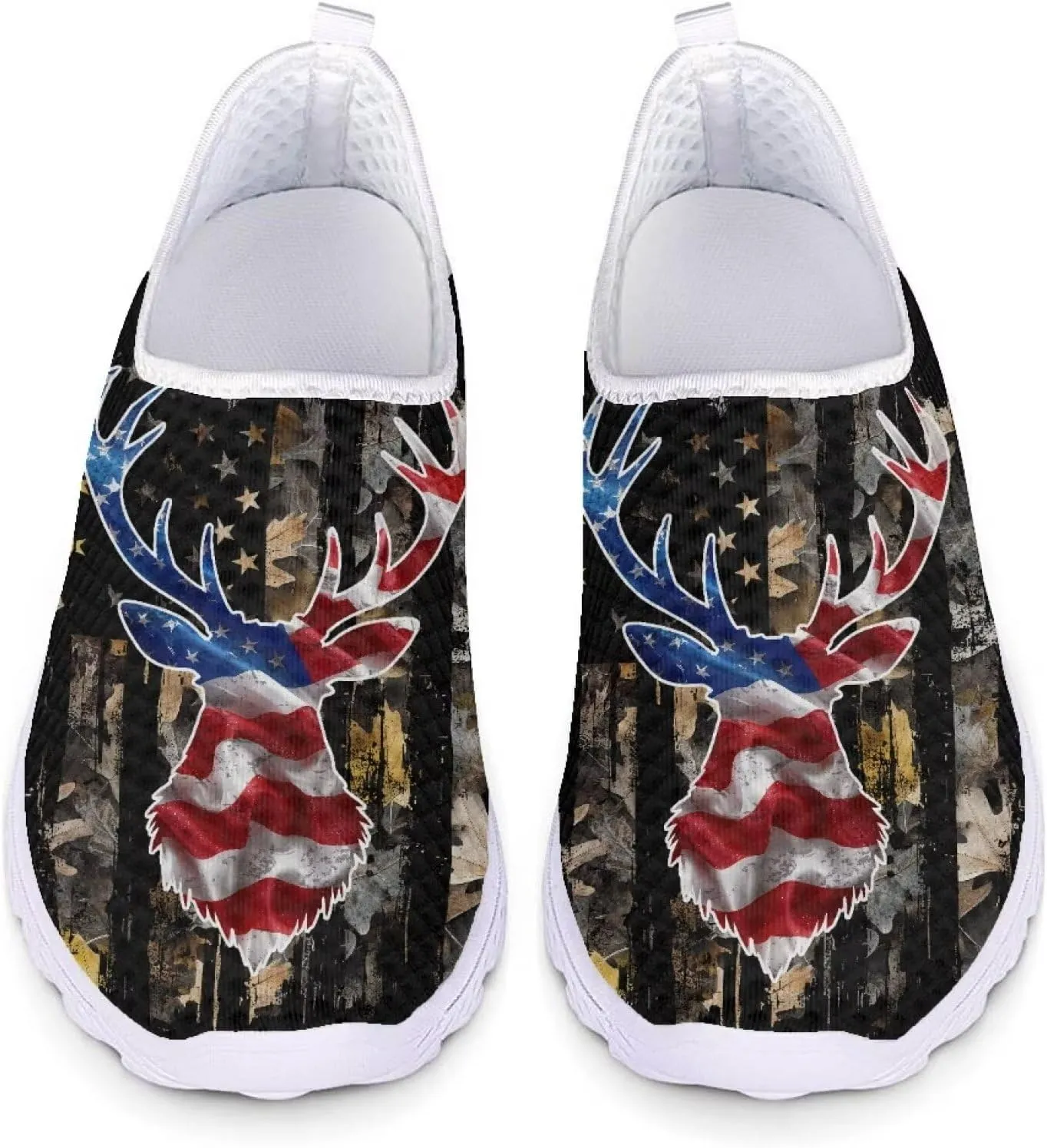 Women Slip On Loafer Shoes Size 5.5-11.5 Mesh Breathable Outdoors Walking Shoes Comfort Road Running Shoes