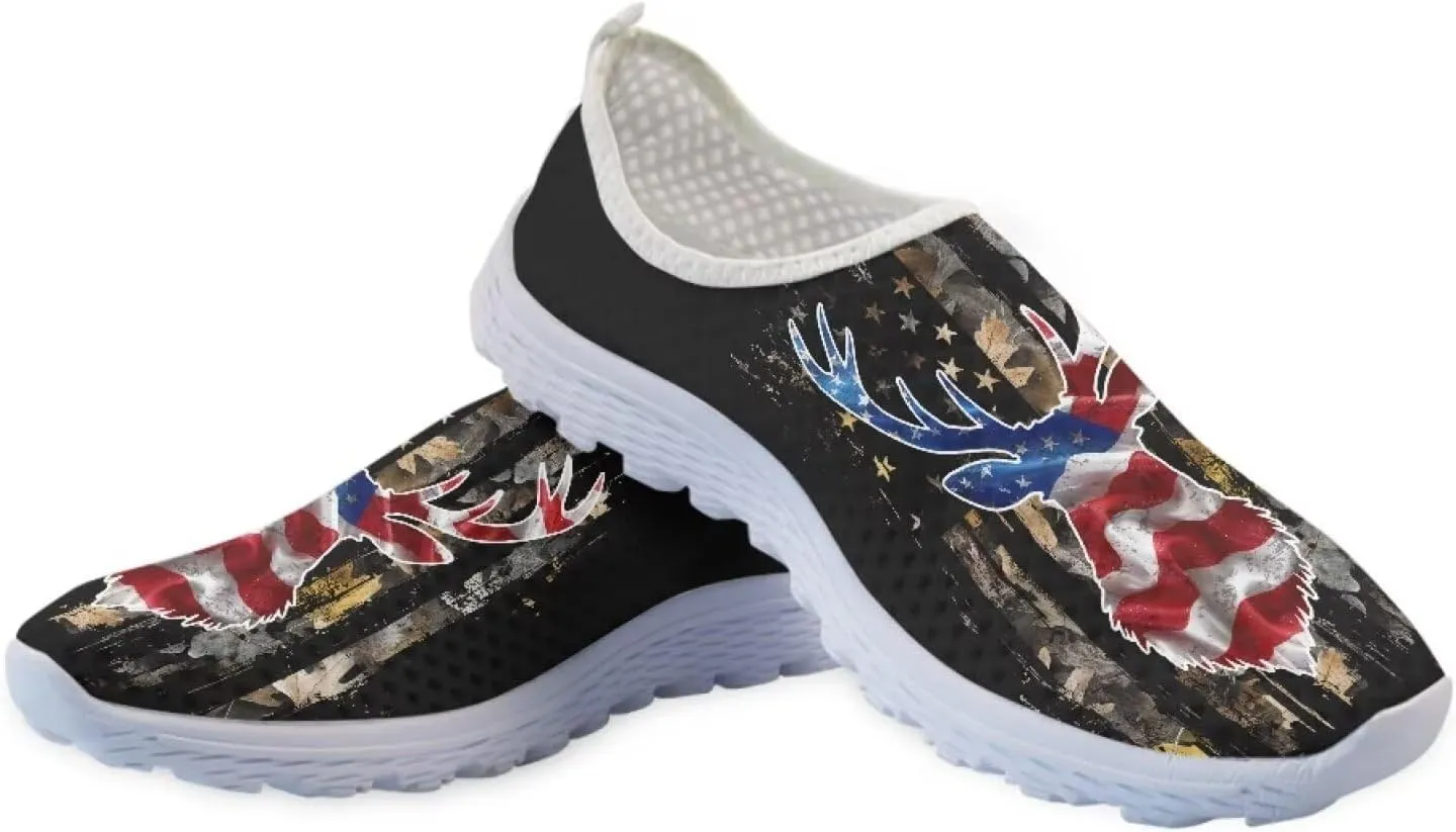 Women Slip On Loafer Shoes Size 5.5-11.5 Mesh Breathable Outdoors Walking Shoes Comfort Road Running Shoes