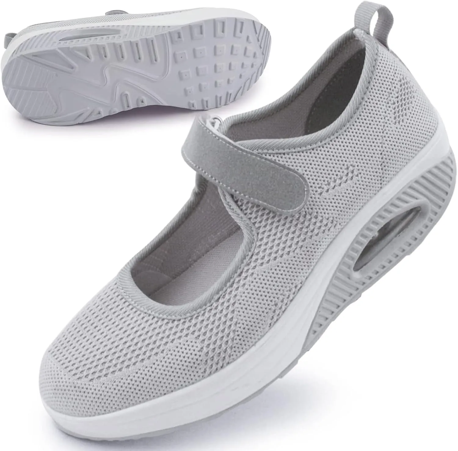 Women's Comfortable Working Nurse Shoes Non-Slip Adjustable Breathable Walking Buffer Fitness Casual Nursing Orthotic Lightweight Shoes Arthritis, Diabetes Heel Pain
