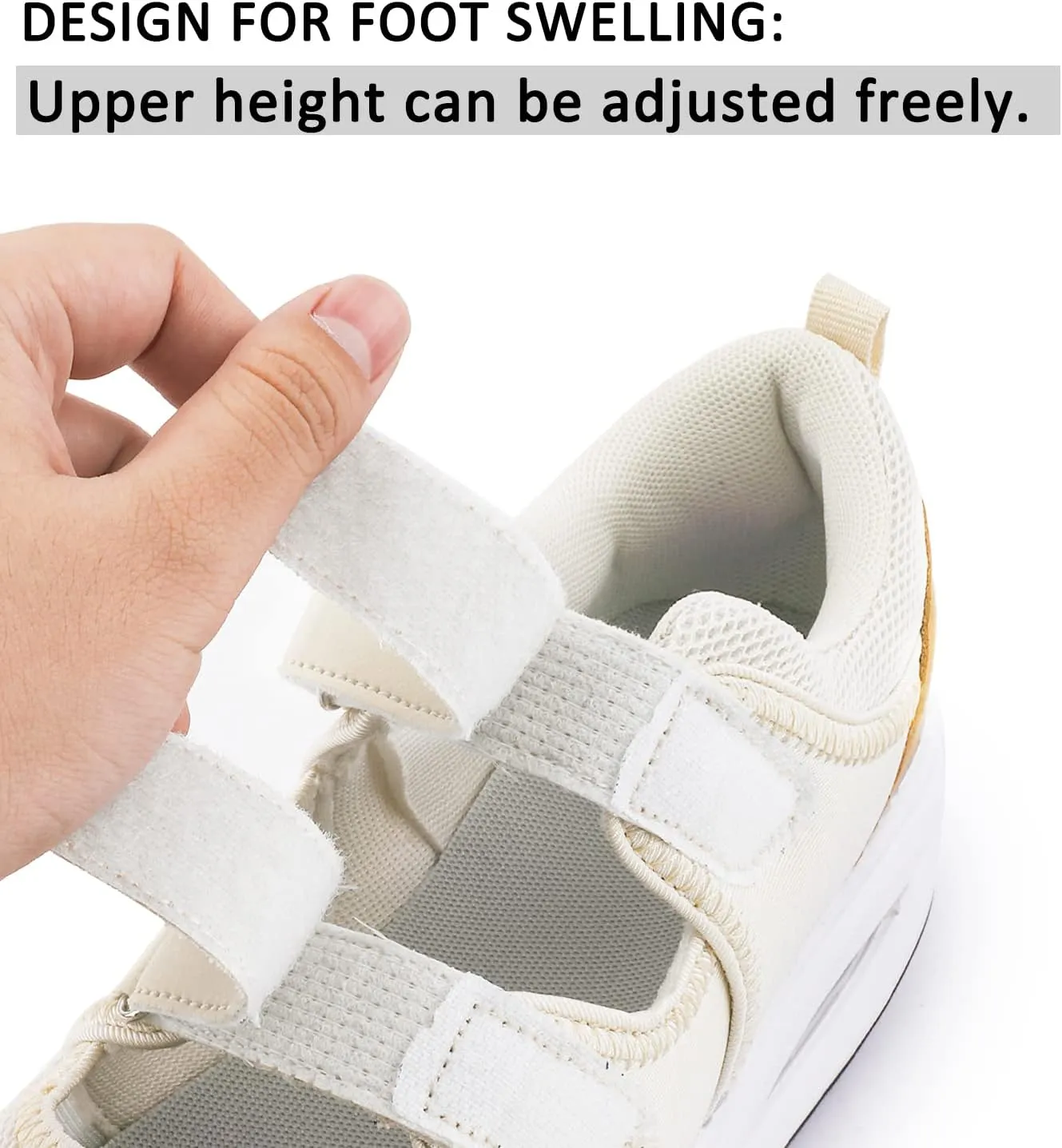 Women's Comfortable Working Nurse Shoes Non-Slip Adjustable Breathable Walking Buffer Fitness Casual Nursing Orthotic Lightweight Shoes