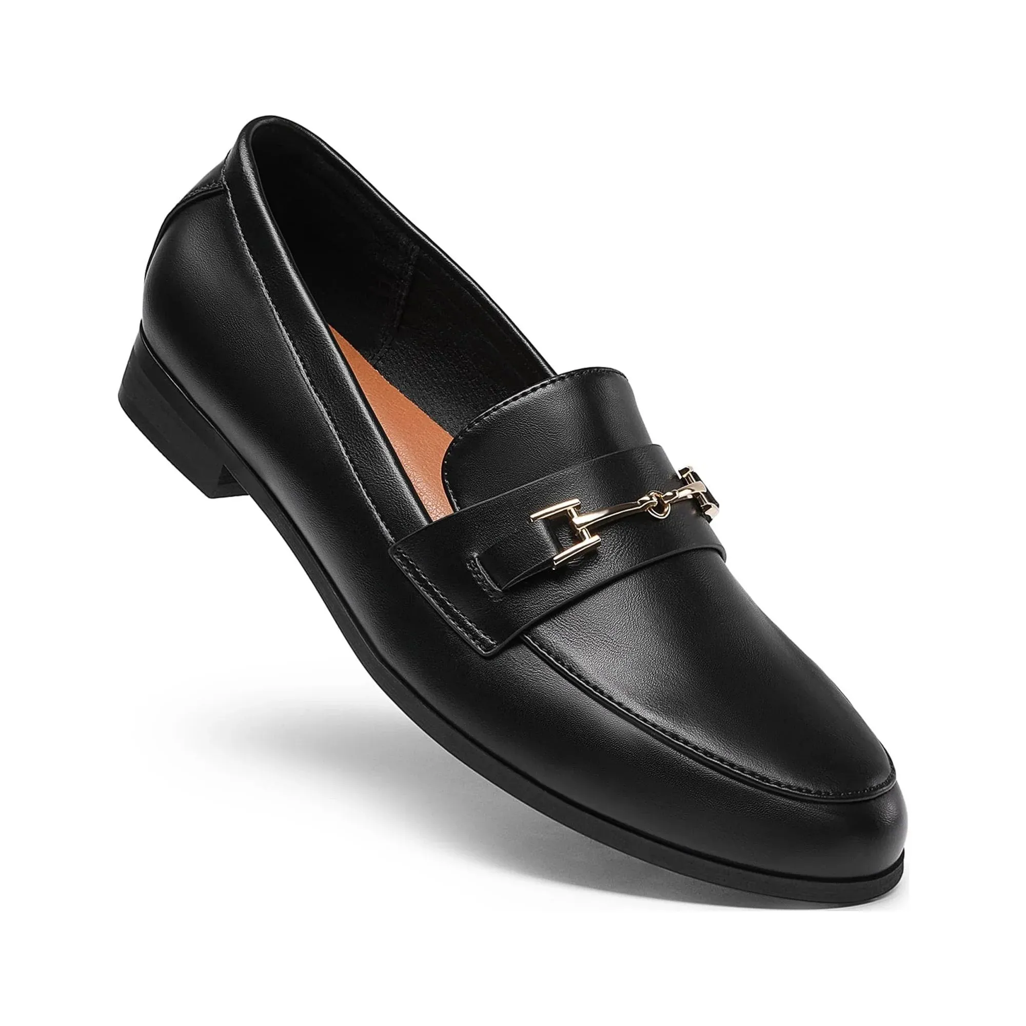 Women's Fashion Comfortable Loafers Leather Penny Loafers Flats Shoes