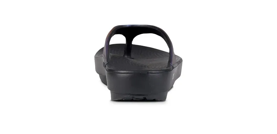 WOMEN'S OOFOS OOLALA LUXE SANDAL | MIDNIGHT SPECTRE