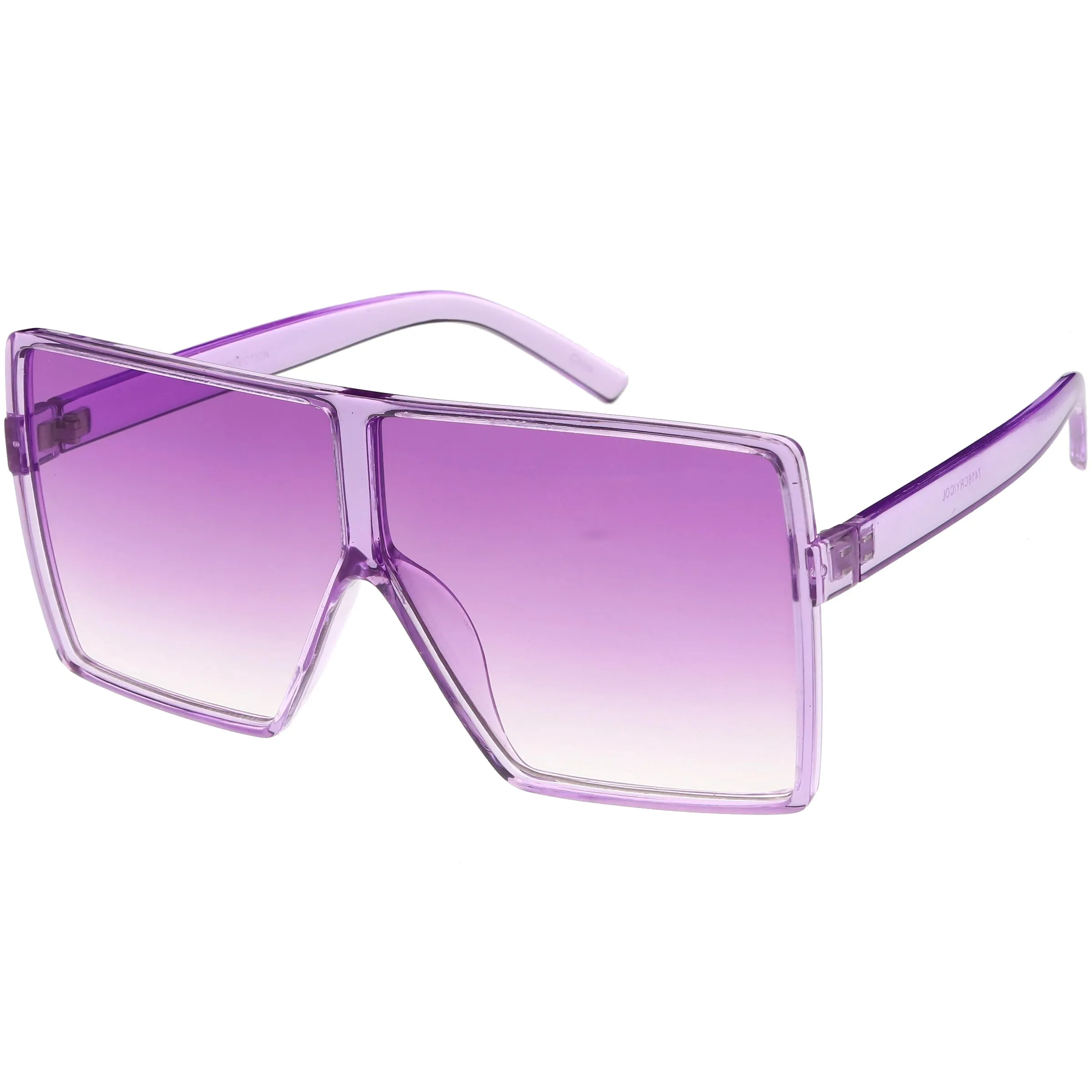 Women's Oversize Festival Color Tone Square Sunglasses C581
