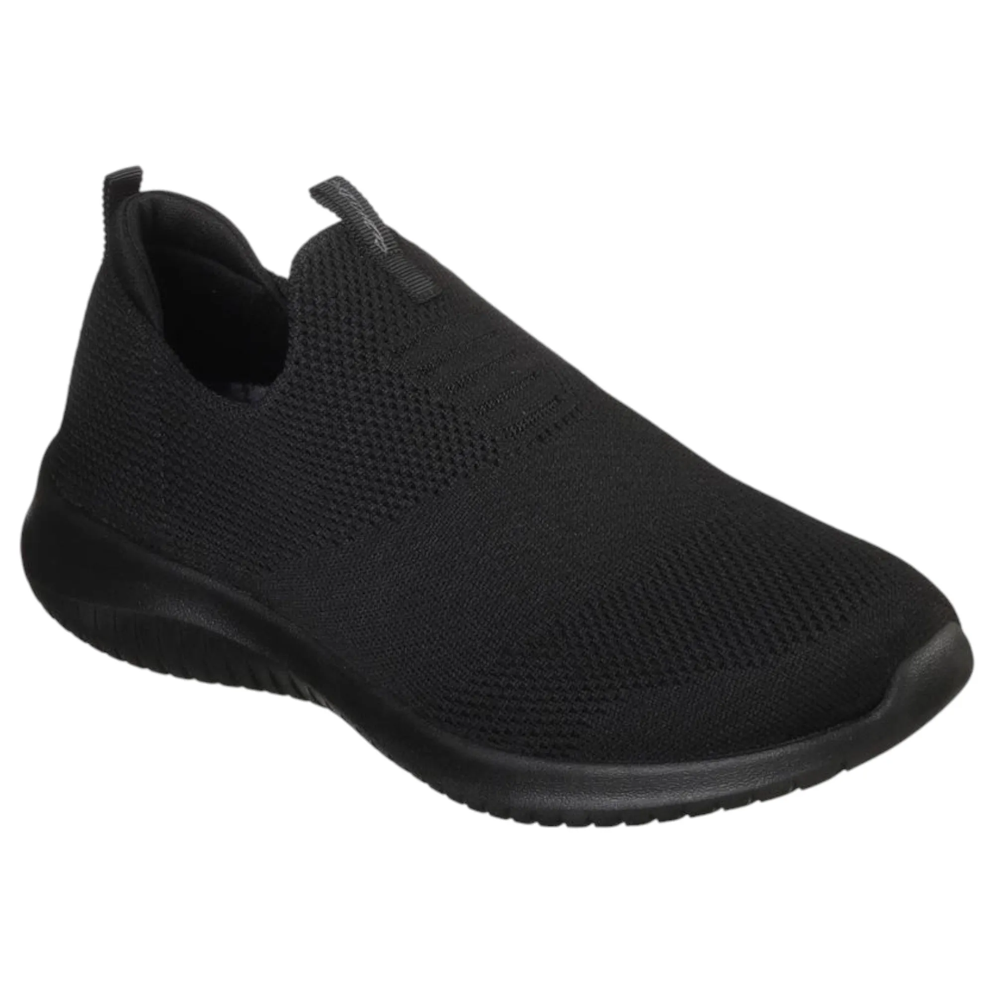 Womens Skechers Ultra Flex - First Take Wide Black/Black Running Sport Shoes