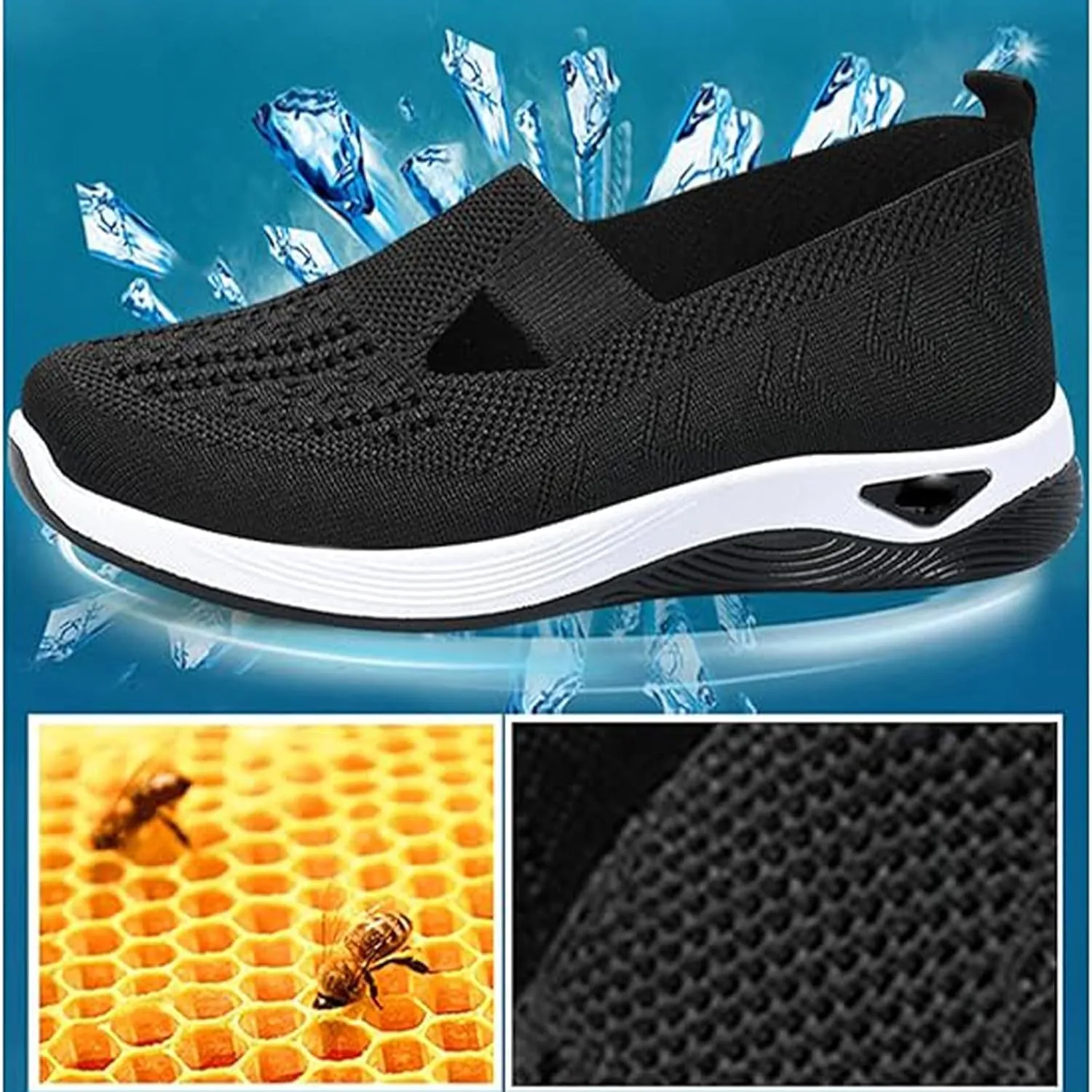 Women's Woven Orthopedic Breathable Soft Shoes,Zapatos Ortopédicos para Mujer, Women's Woven Orthopedic Breathable Soft Sole Shoes