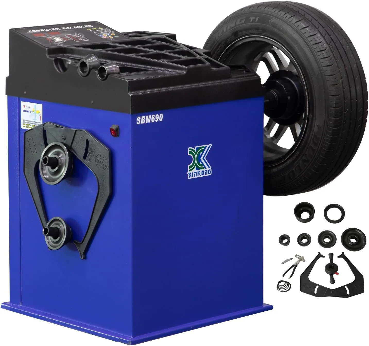 XK 2.0 Horsepower Automatic Tire Changer Tire Machine Wheel Changers Machine Rim Balancer Combo 960 690/36 Month Part Replacements