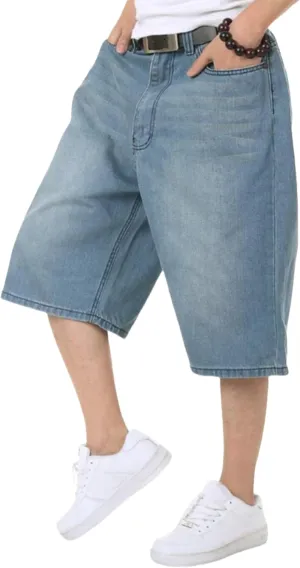 Y2k Baggy Jean Shorts Jean Shorts Men Hip Hop Shorts Baggy Jorts Grunge Shorts Vintage Streetwear Jeans Shorts