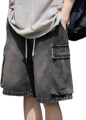 Y2k Baggy Jeans Shorts Men Hip Hop Grunge Vintage Streetwear Skater