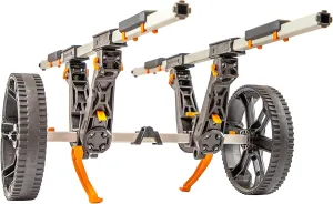 YakAttack TowNStow Kayak Carts - Easy Assembly Collapsible Kayak Adjustable Transport Carrier Dolly | Kayak Fishing Accessories